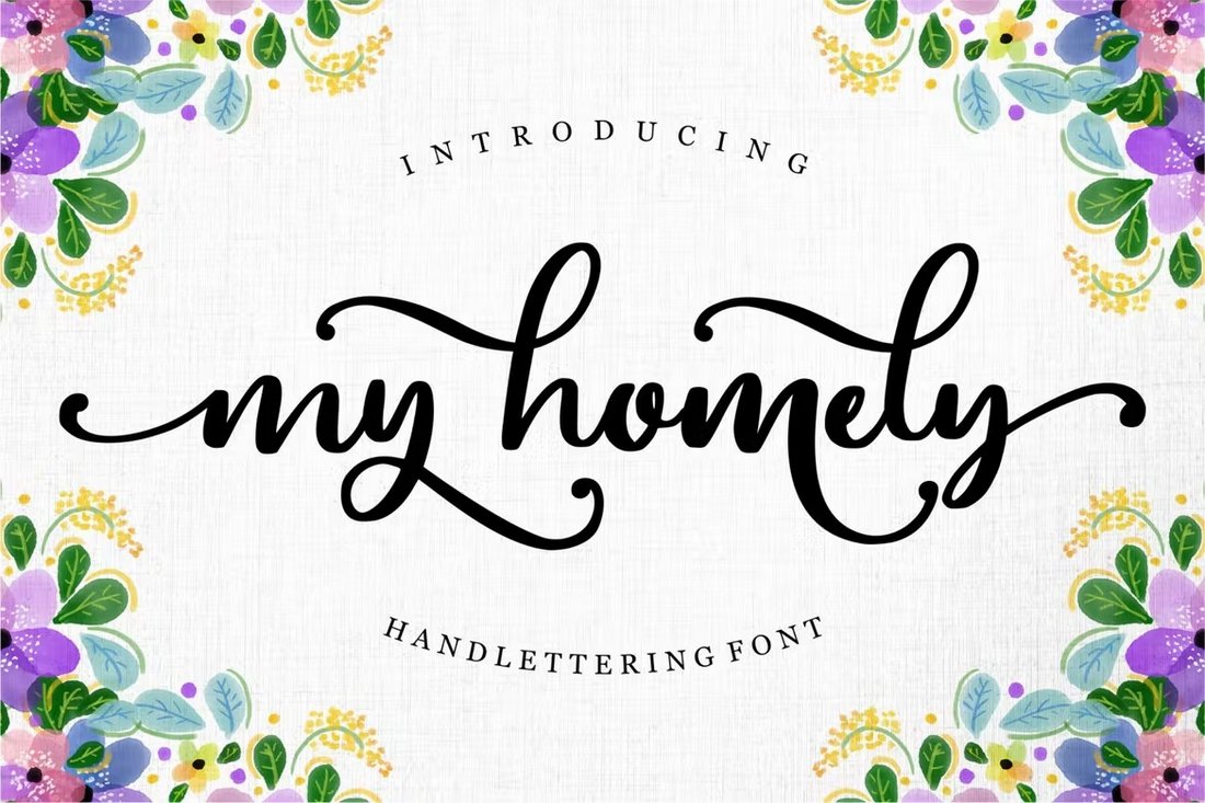 My Homelly - Handlettering Script Font