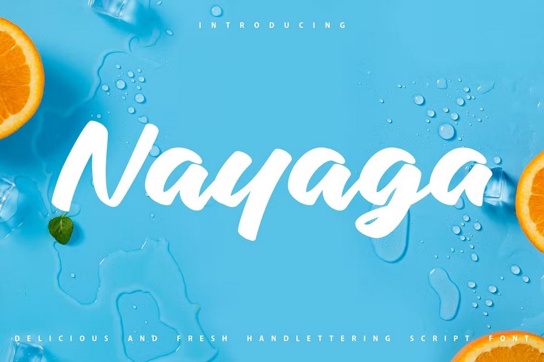Nayaga - Handlettering Script Font