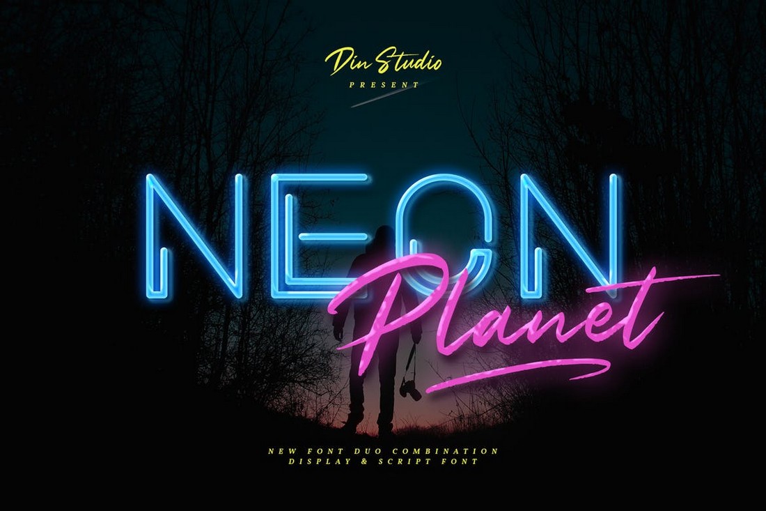 Neon Planet - Retro Font Duo