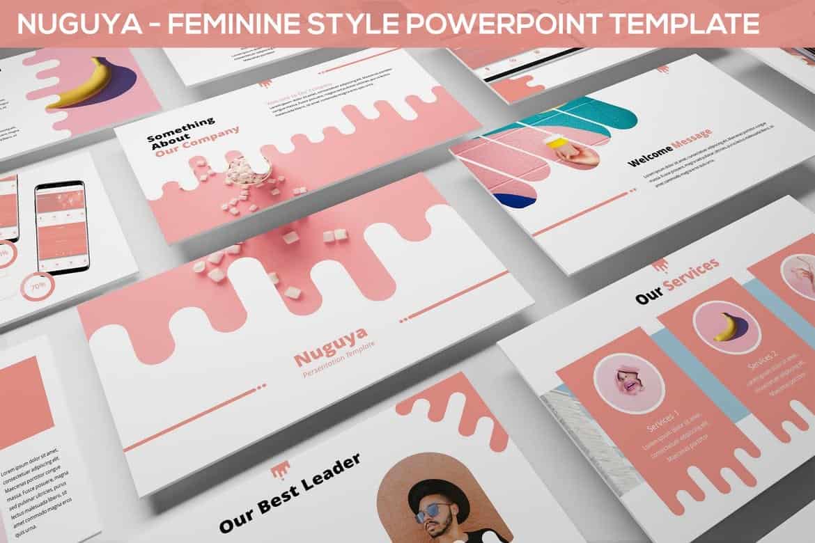 Nuguya - Feminine Style Powerpoint Template