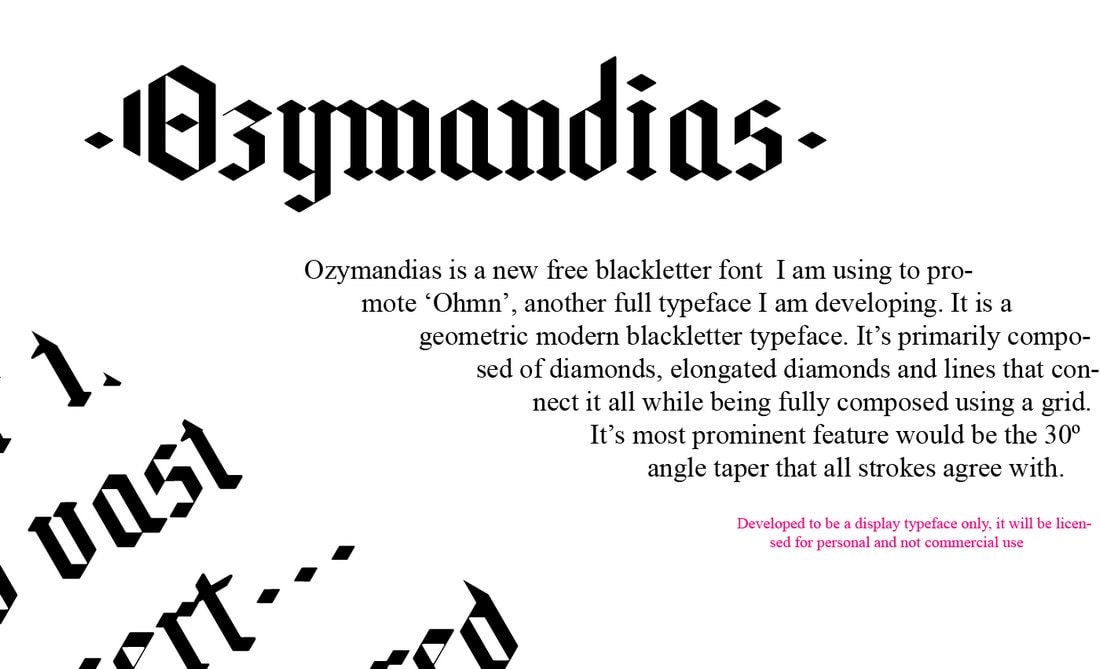 Ozymandias - Free Blackletter Typeface