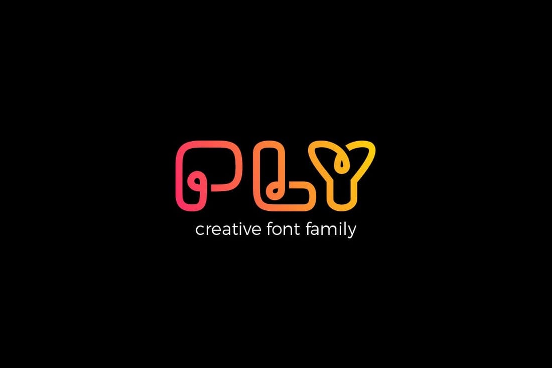 PLY - Decorative Font Family