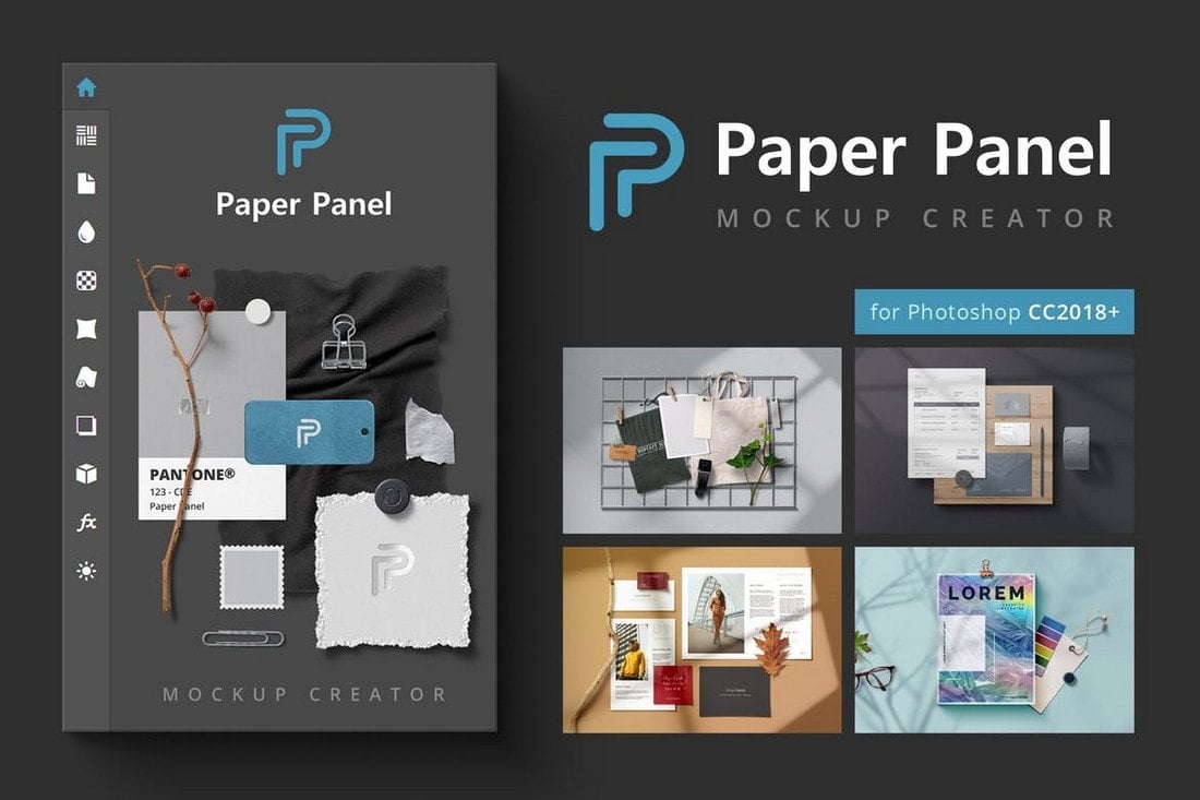 Paper Panel - Mockup Creator Photoshop Extension