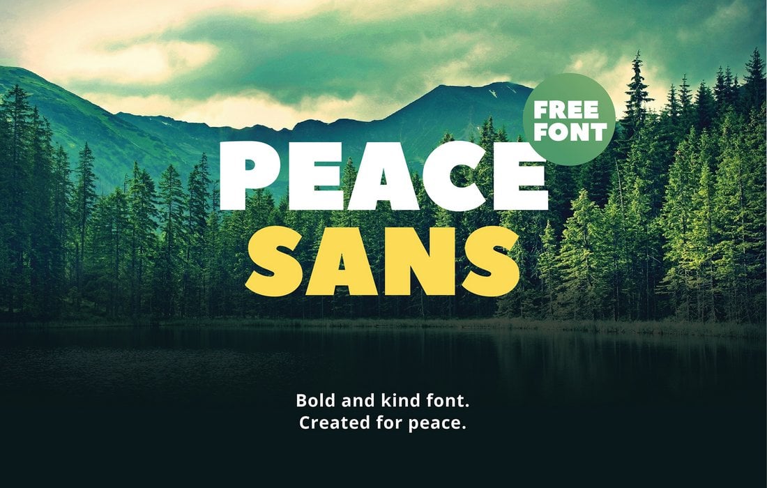 Peace Sans - Free Display Font