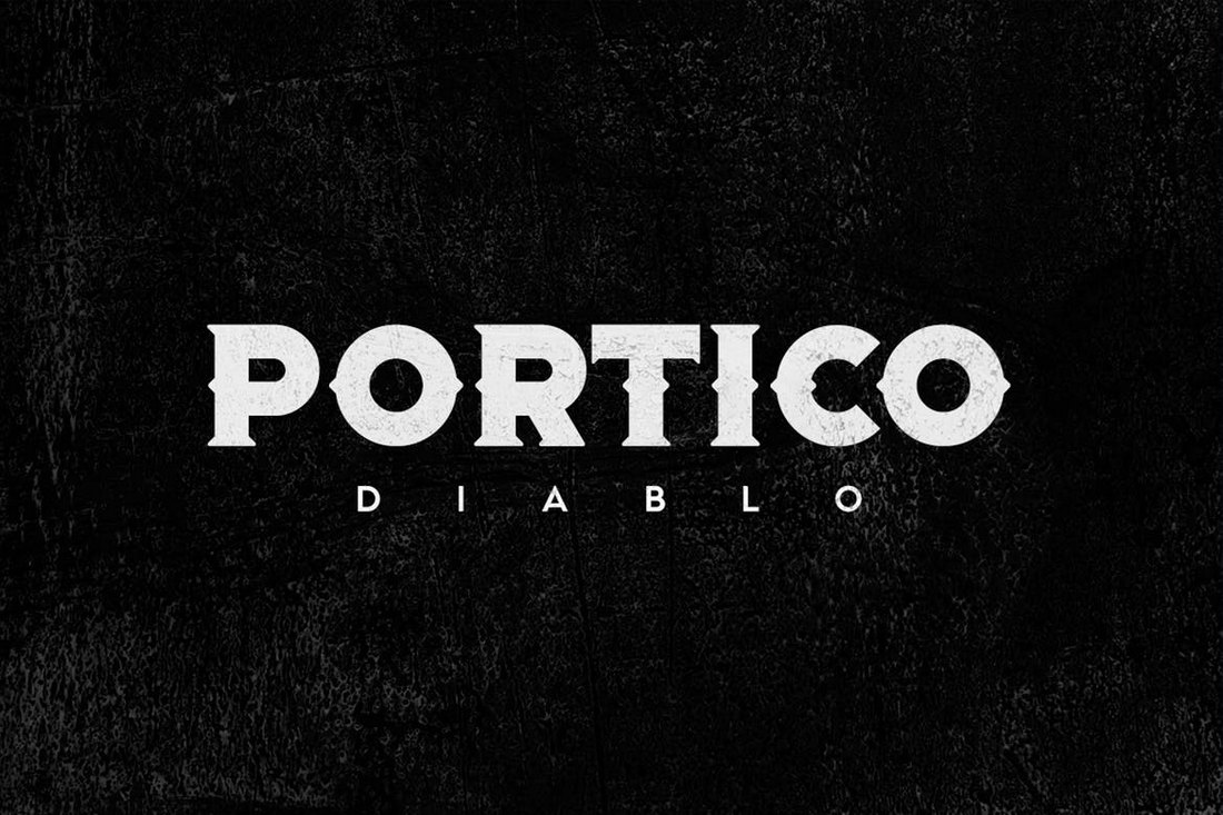 Portico Diablo Creative Gothic Font