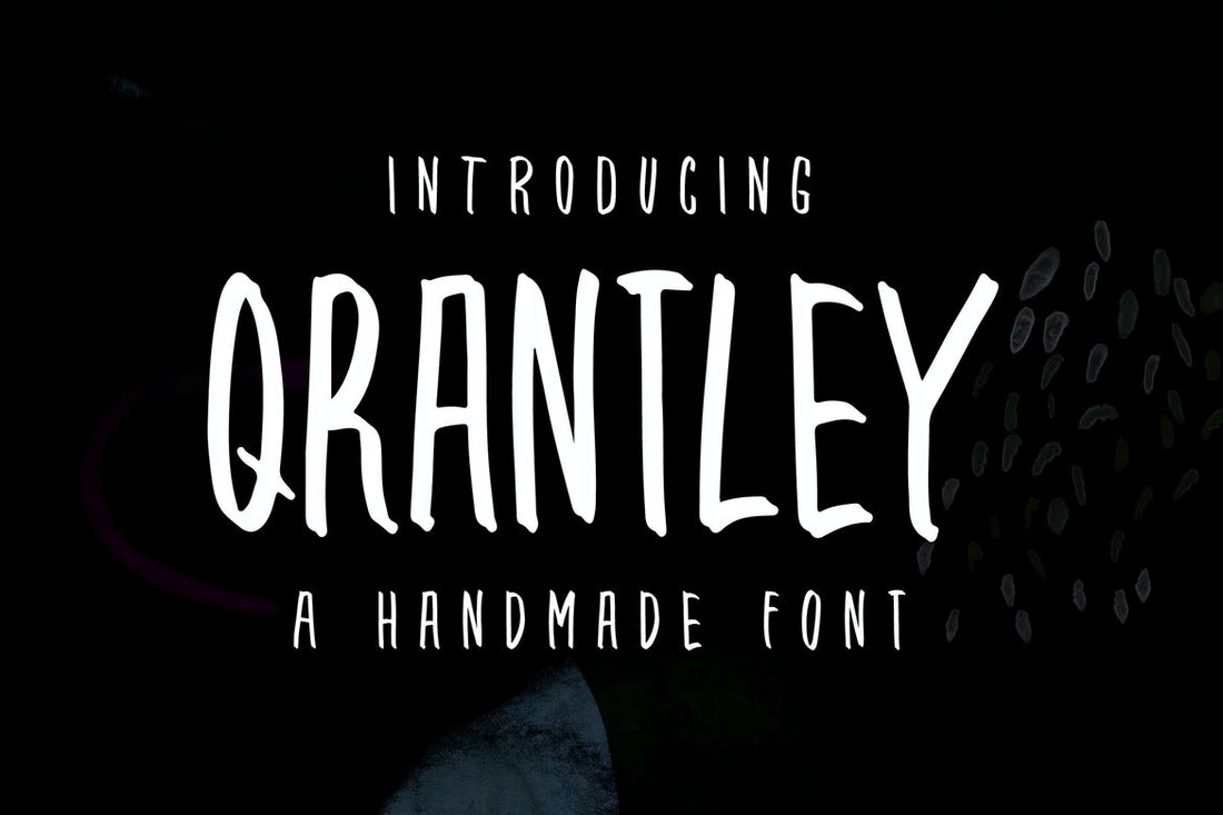 Qrantley - Hand-Drawn Narrow Font