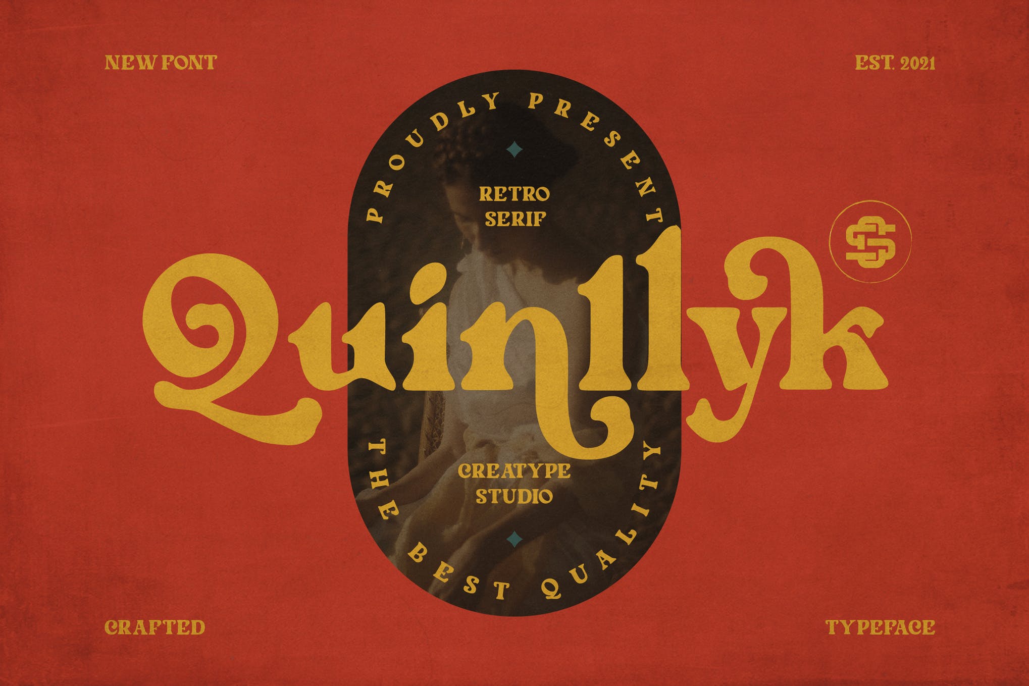 Quinlliyk Retro Serif Font