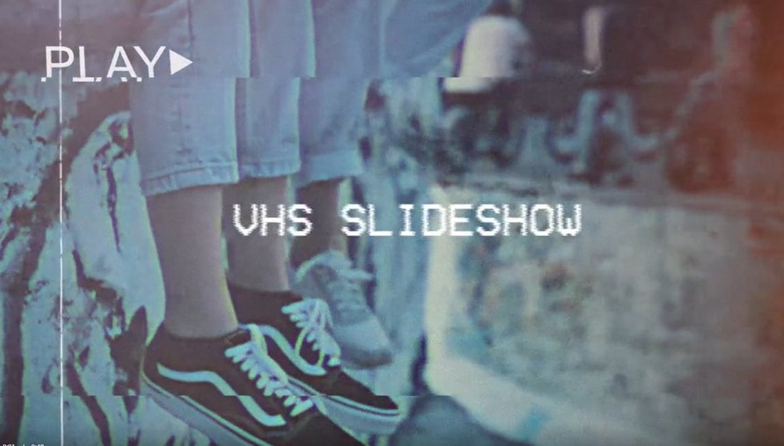 Retro VHS Slideshow Free Premiere Pro Template
