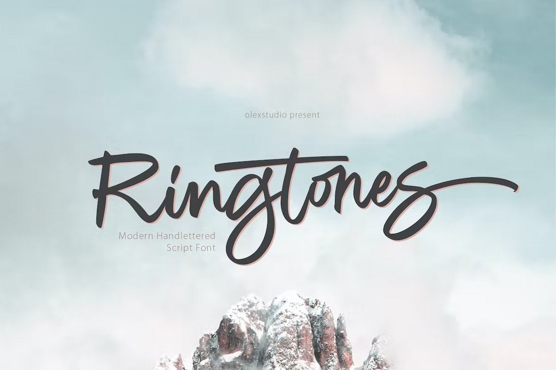 Ringtones - Modern Handlettered Font