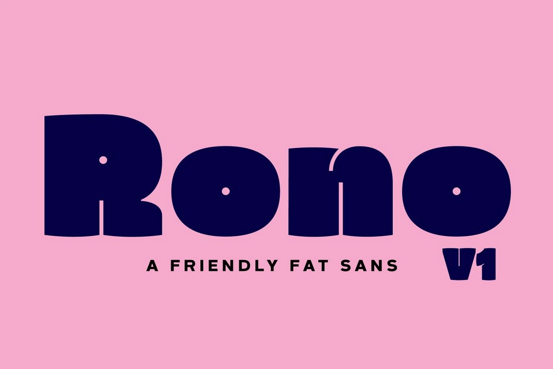 Rono - Fat Sans-Serif Font