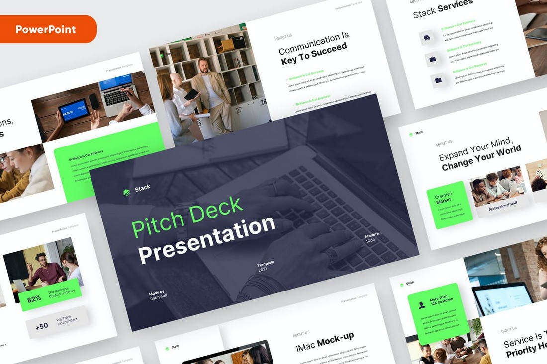 STACK - Business Pitchdeck PowerPoint Template