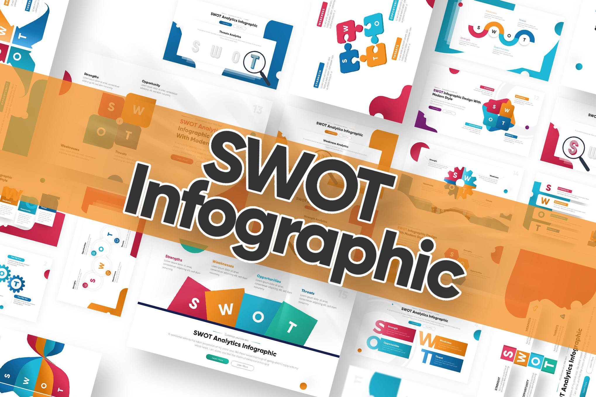 SWOT Infographic Powerpoint Template