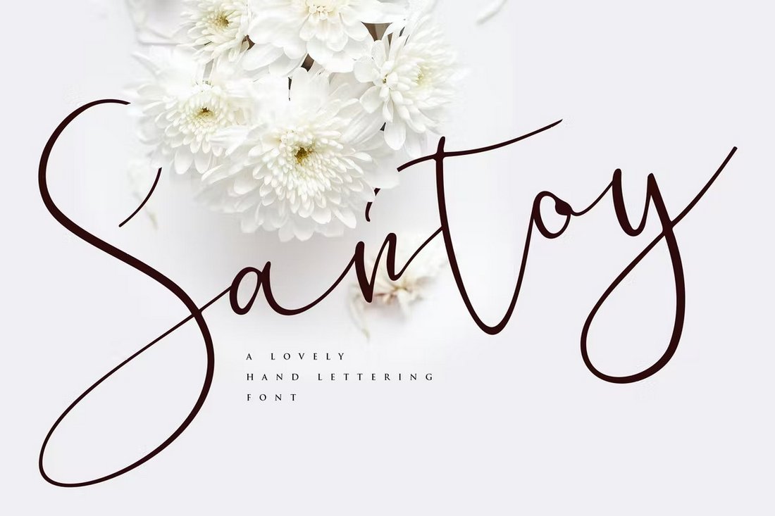 Santoy - Lovely Hand Lettering Font