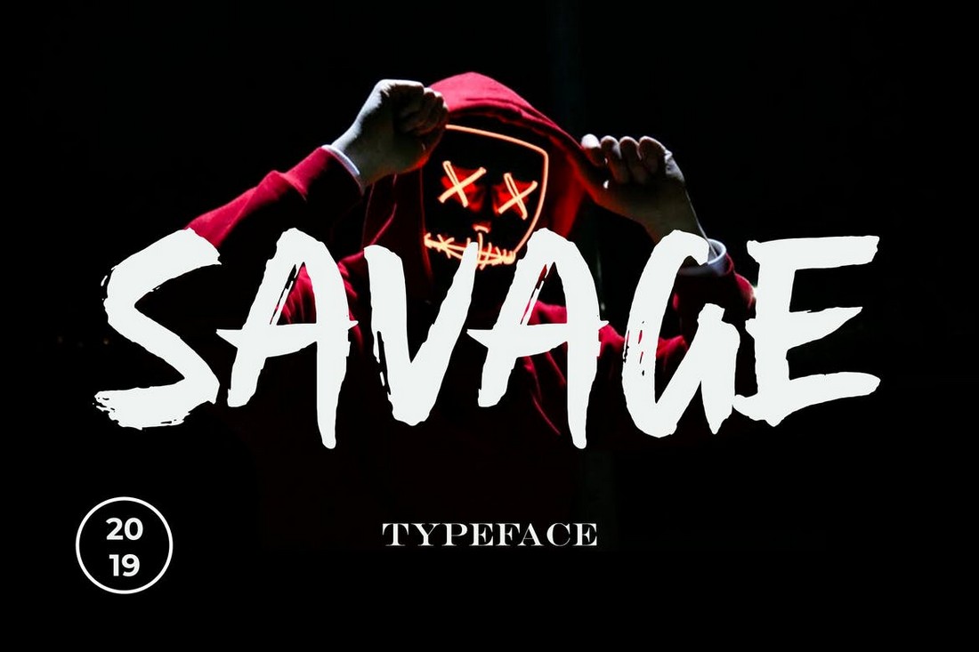 Savage - Creative Textured Poster Font