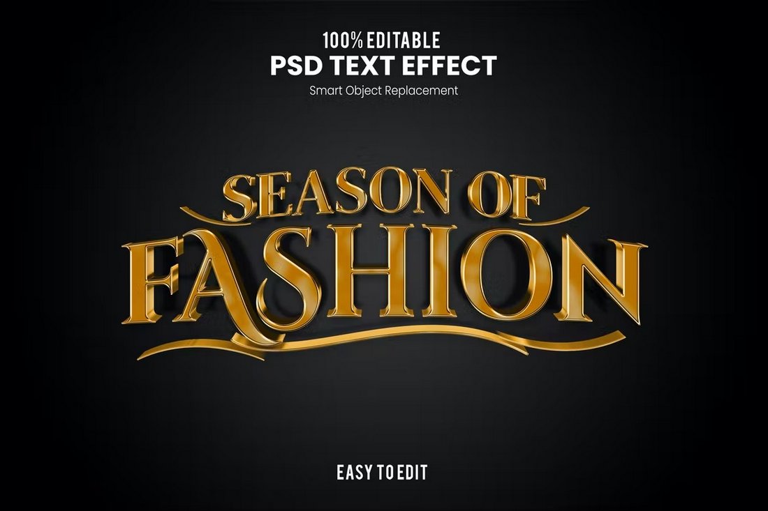 Season of Fashion - Elegant Text Effect PSD