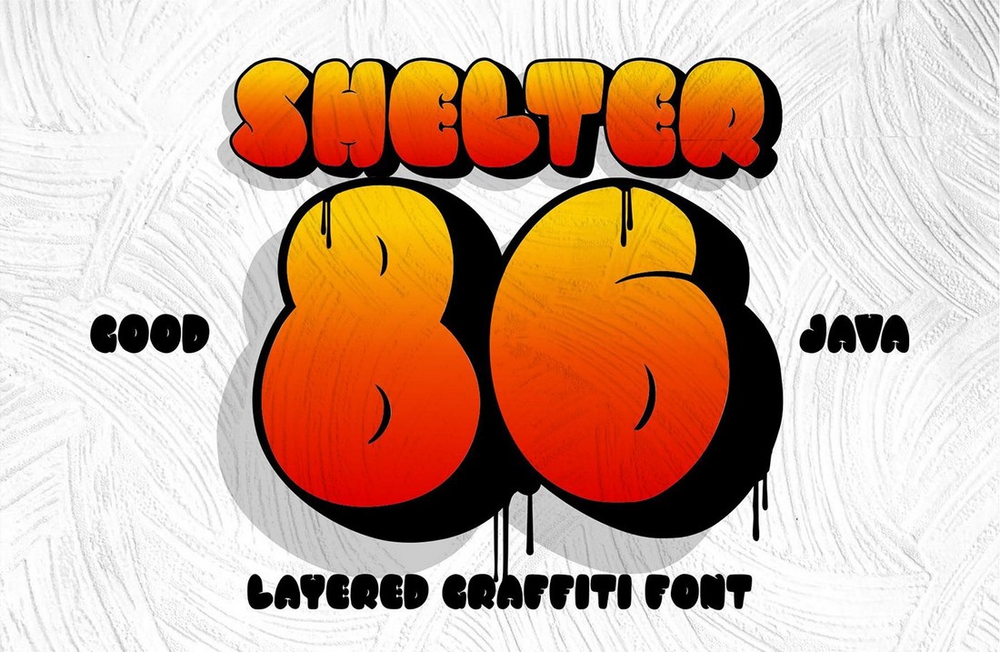 Shelter 86 - Free Chubby Graffiti Font