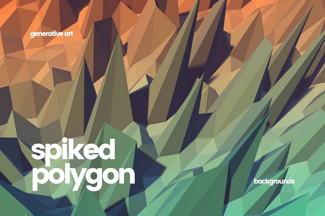 Spiked Polygon Backgrounds