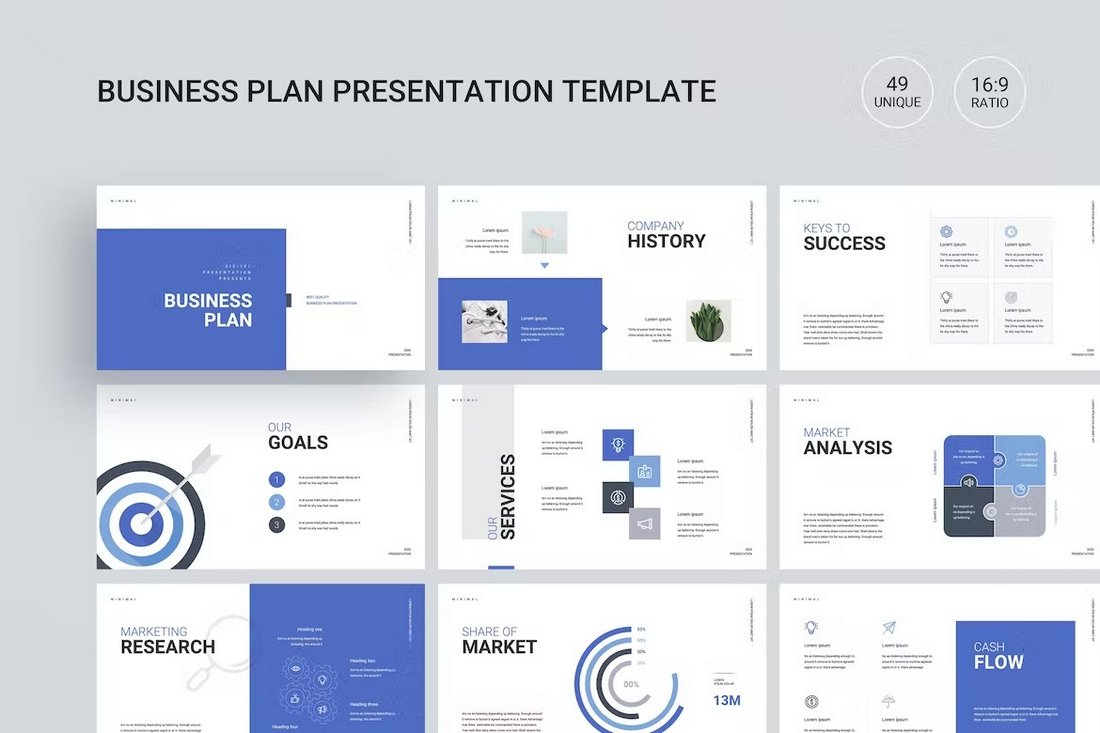 Startup Business Plan PowerPoint Pitch Deck Template