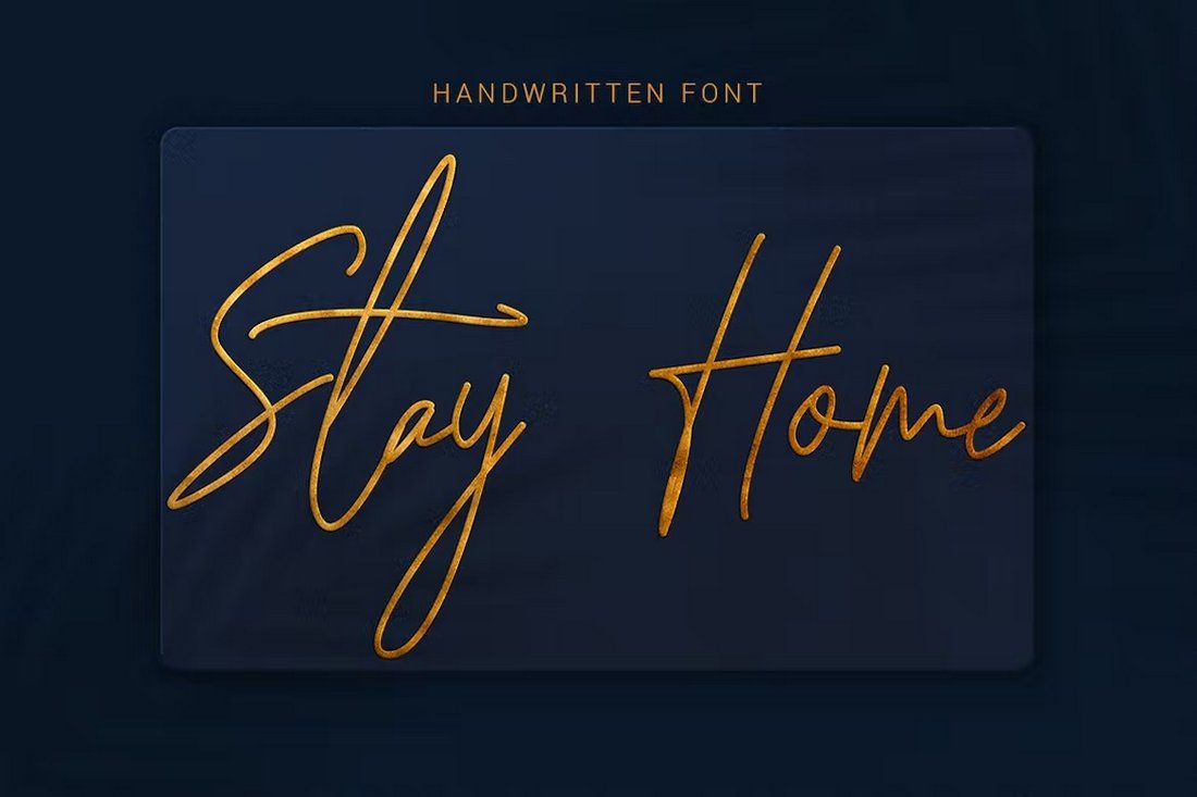 Stay Home - Elegant Hand Lettering Font
