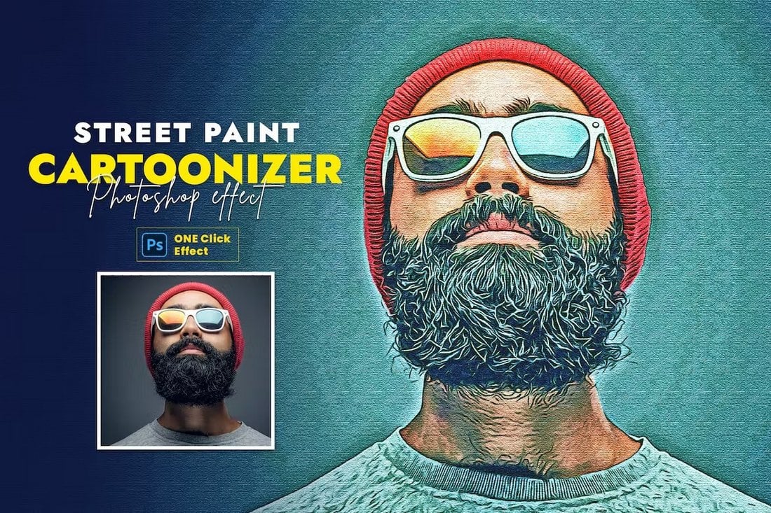 Street Paint Cartoonizer Photoshop Filter
