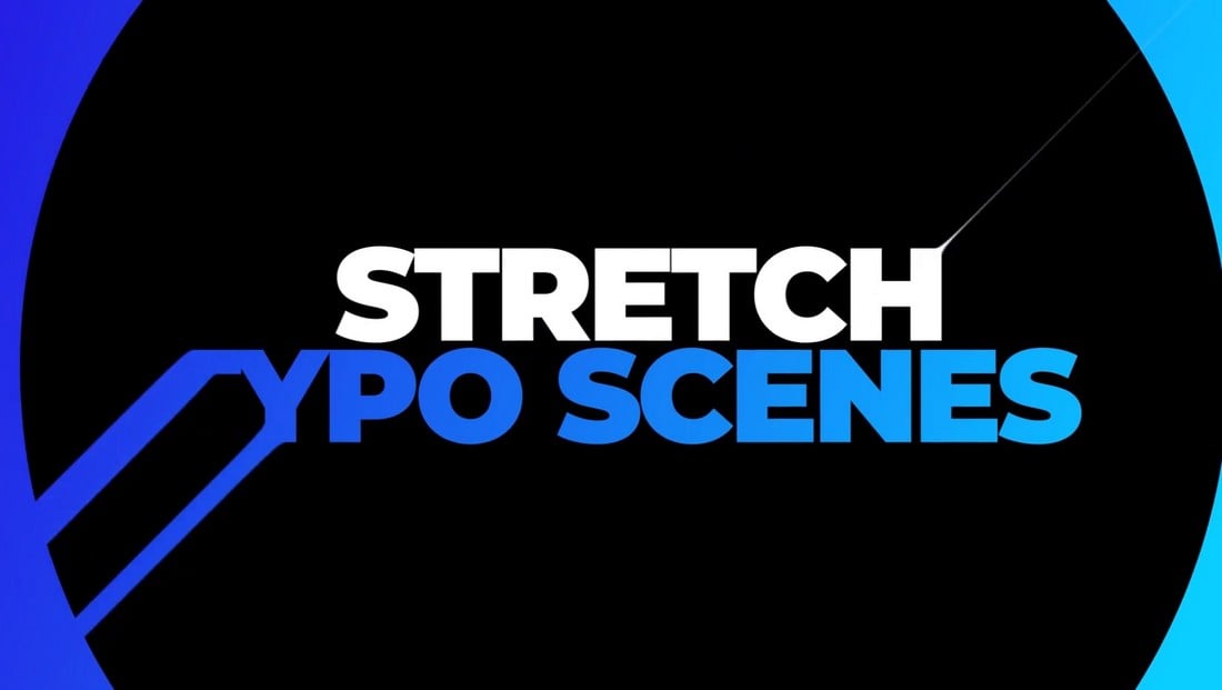 Stretch Typography - After Effects Title Template