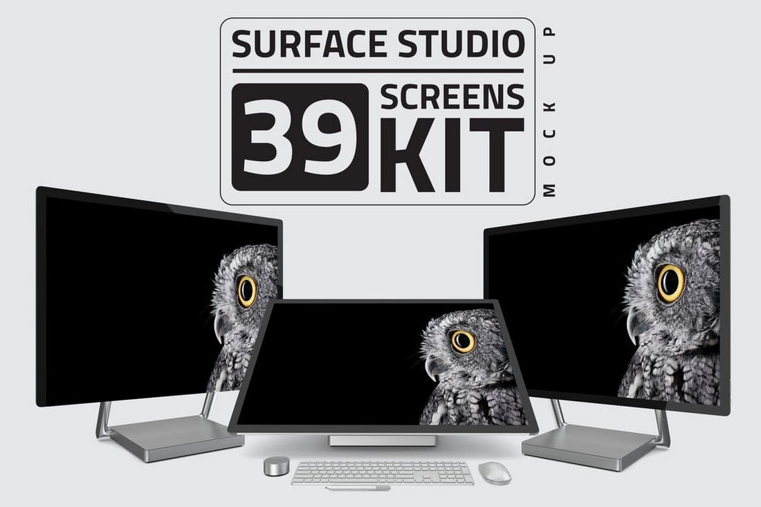 Surface Studio Computer Mockup Kit Bundle