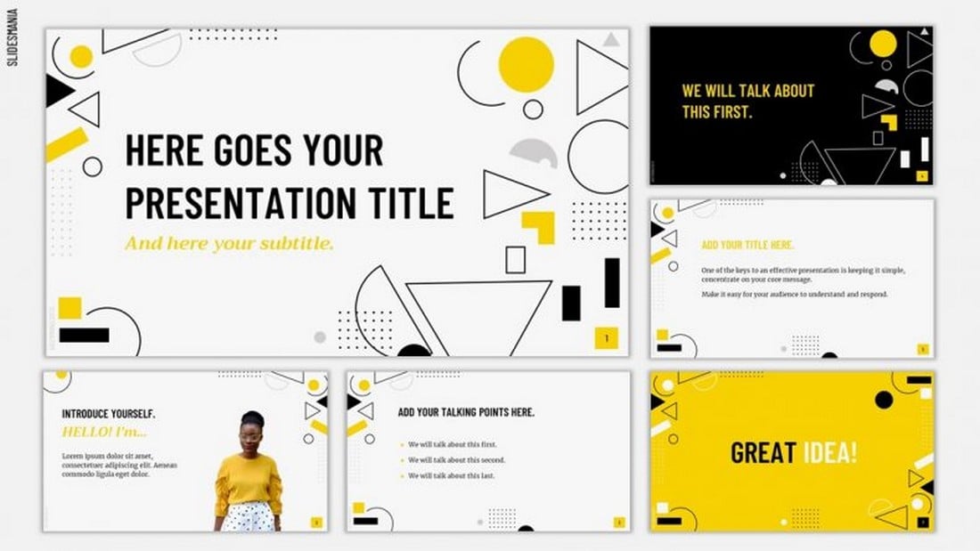 Taxi - Free Simple Google Slides Template