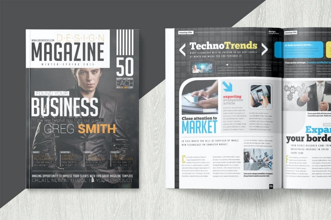 Technology Magazine InDesign Template