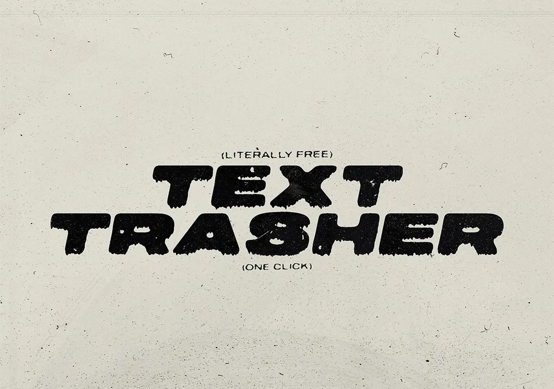 Text Trasher Free Photoshop Filter