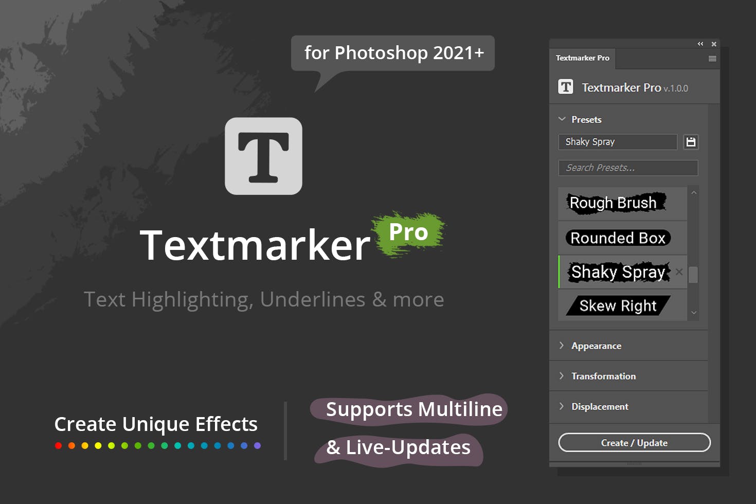 Textmarker Pro Plugin for Photoshop
