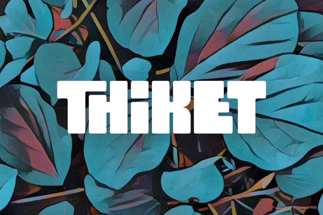 Thiket - Creative Chunky Typeface
