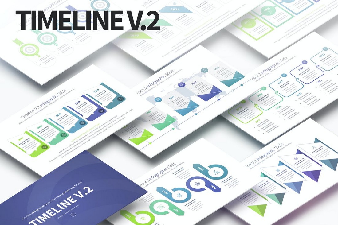 Timelines - PowerPoint Infographics Slides