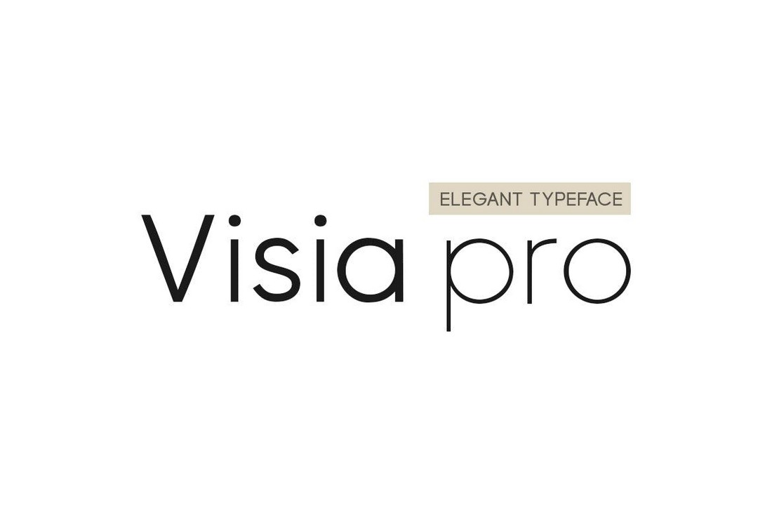 VISIA Pro - Elegant Geometric Font