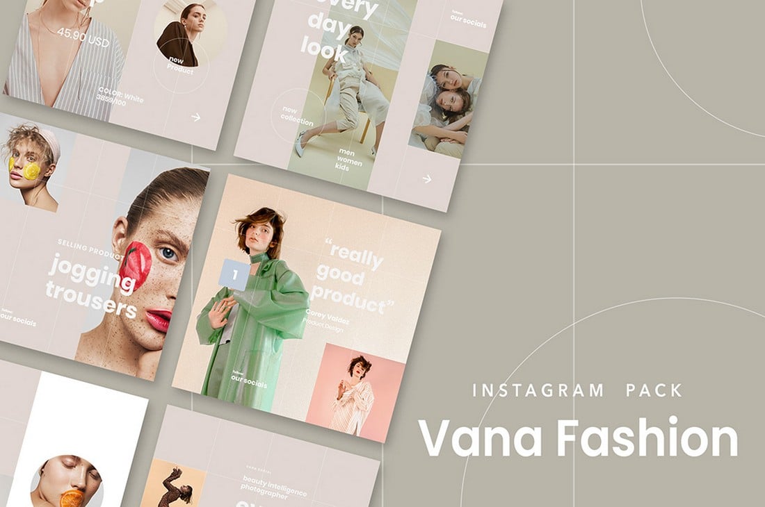 Vana - Free Fashion Instagram Post Templates