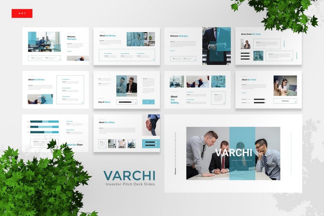 Varchi - Investor Pitch Deck Powerpoint Template