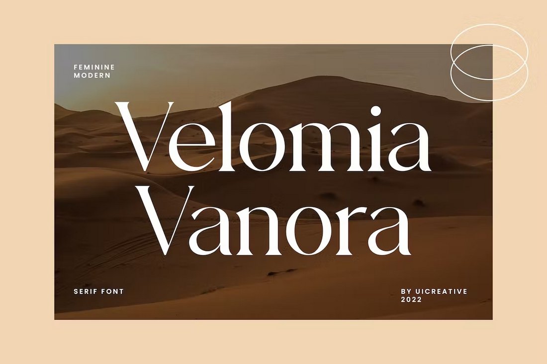Velomia Vanora - Modern Serif Font