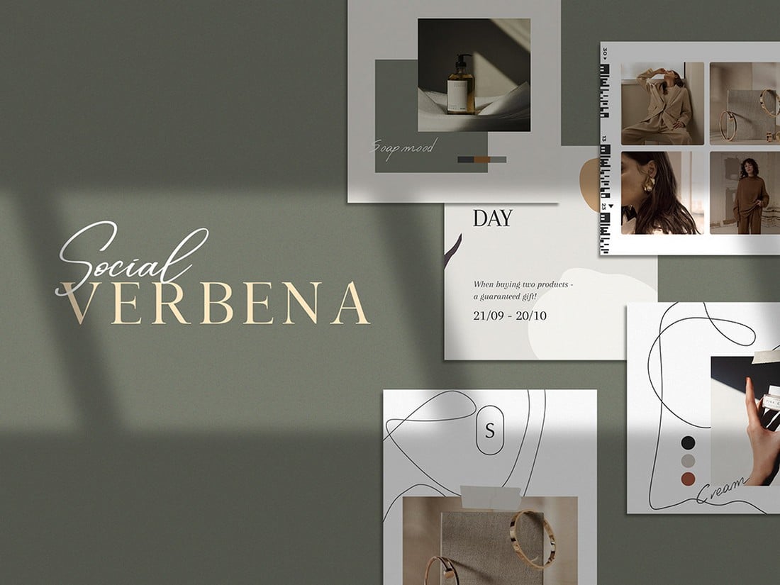 Verbena - Free Instagram Template Kit