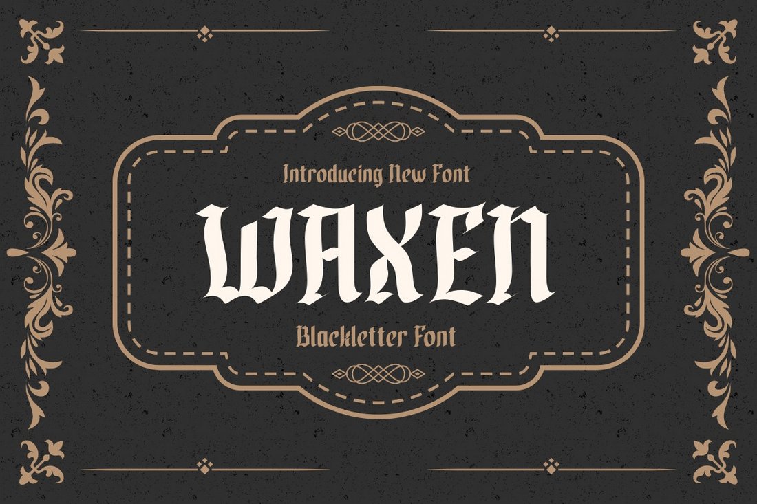 Waxen - Free Gothic Font
