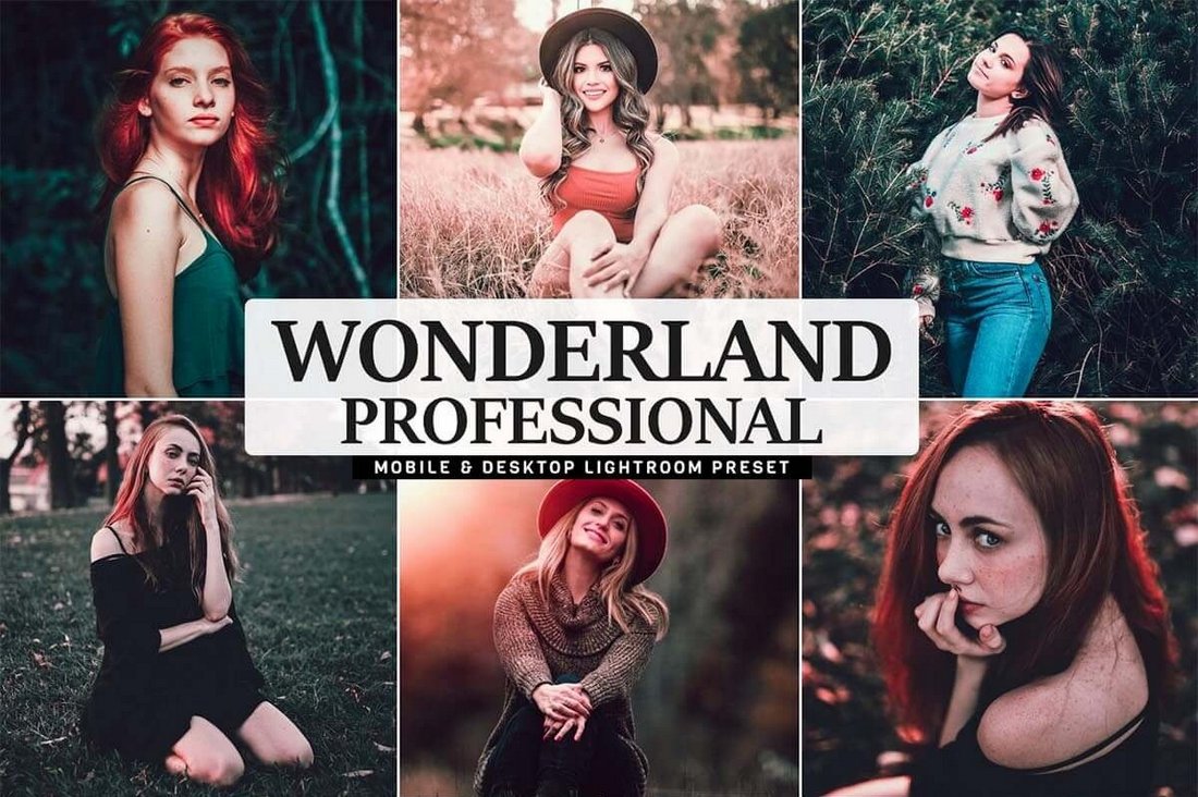 Wonderland Pro - Free Portrait Photoshop Action