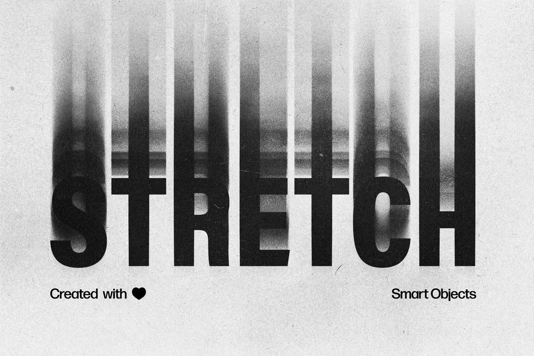 Xerox Stretch - Spooky Photoshop Text Effect