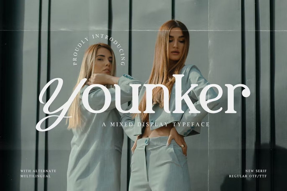 Younker - Unique Mixed Display Font