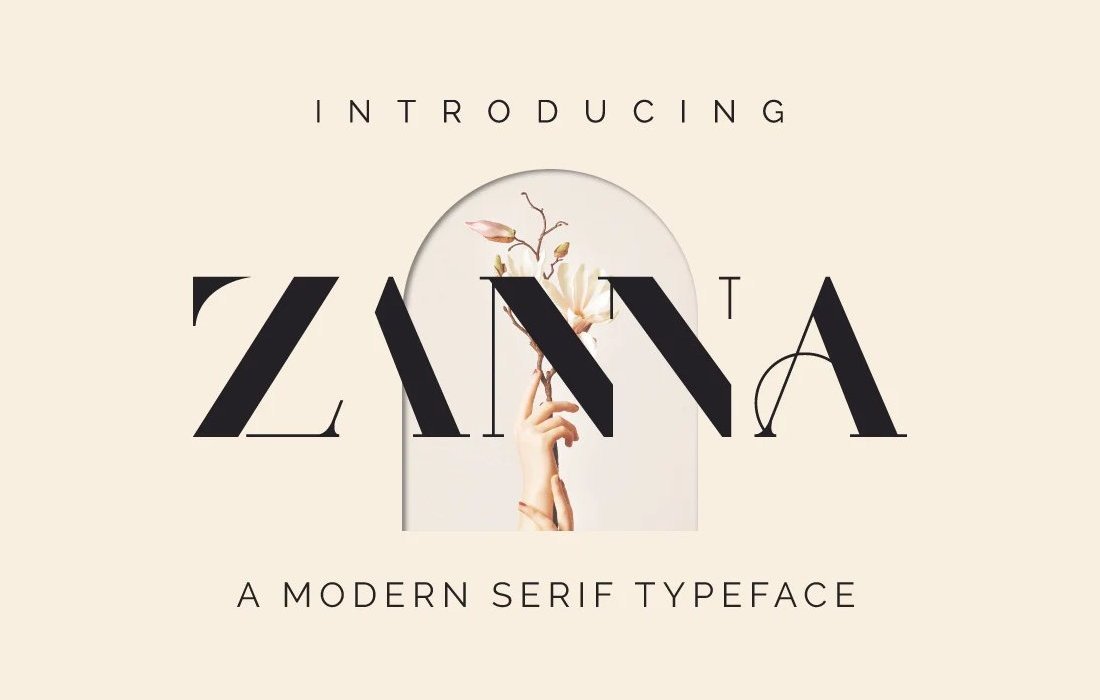 Zanna - Free Serif Logo Font