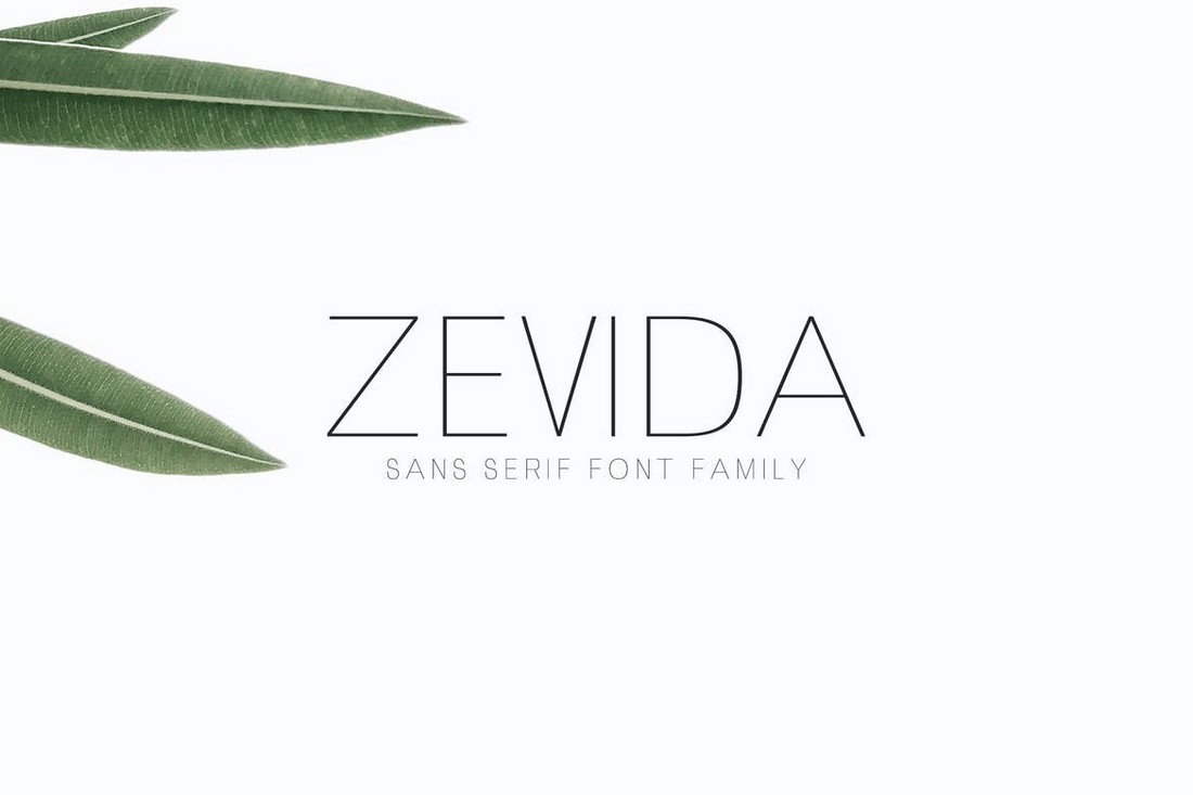 Zevida - Modern Minimal Font Family