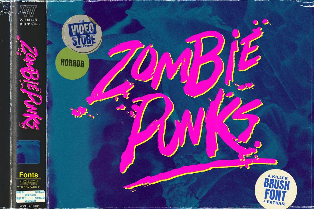 Zombie Punks - Retro Horror Font
