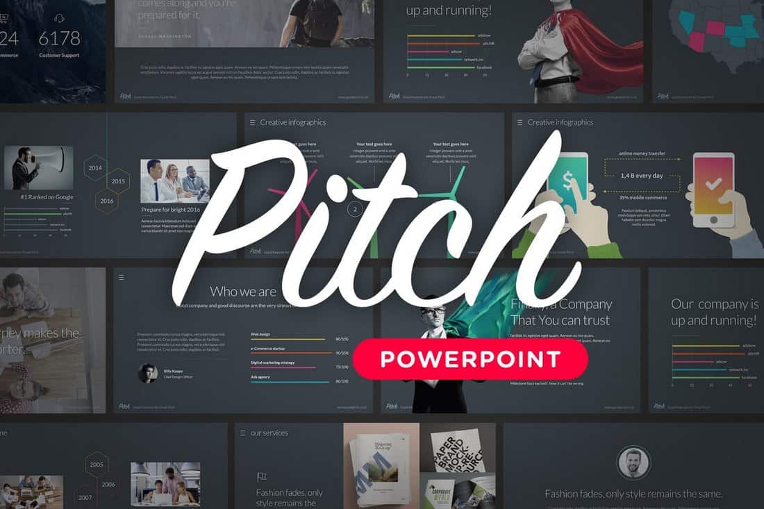 pitch-Startup Pitch Deck Template For PowerPoint
