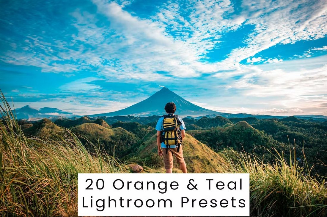 20 Orange & Teal landscape Lightroom Presets