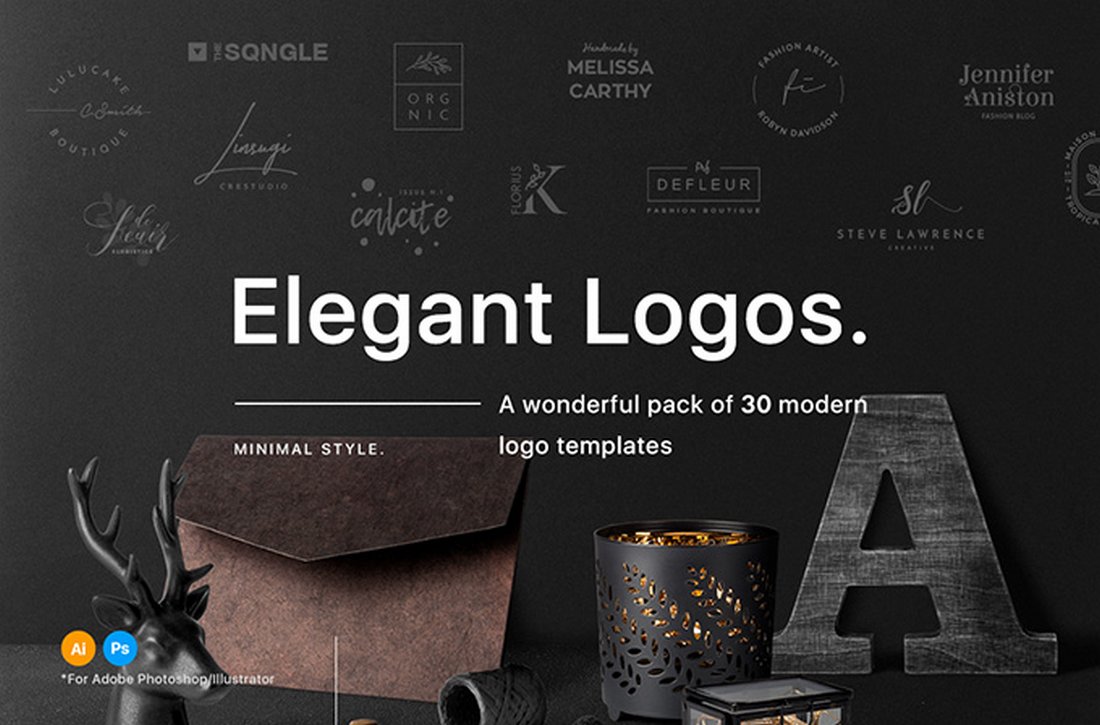30 Elegant Free Logo Templates