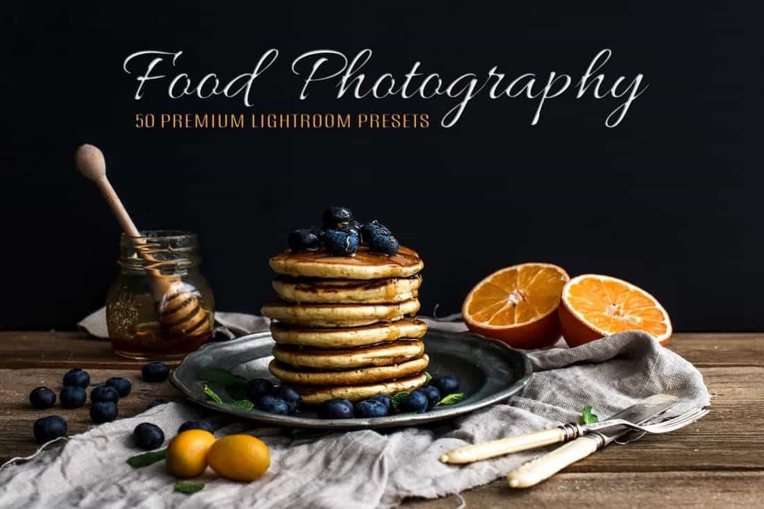 50 Premium Food Photography Lightroom Presets