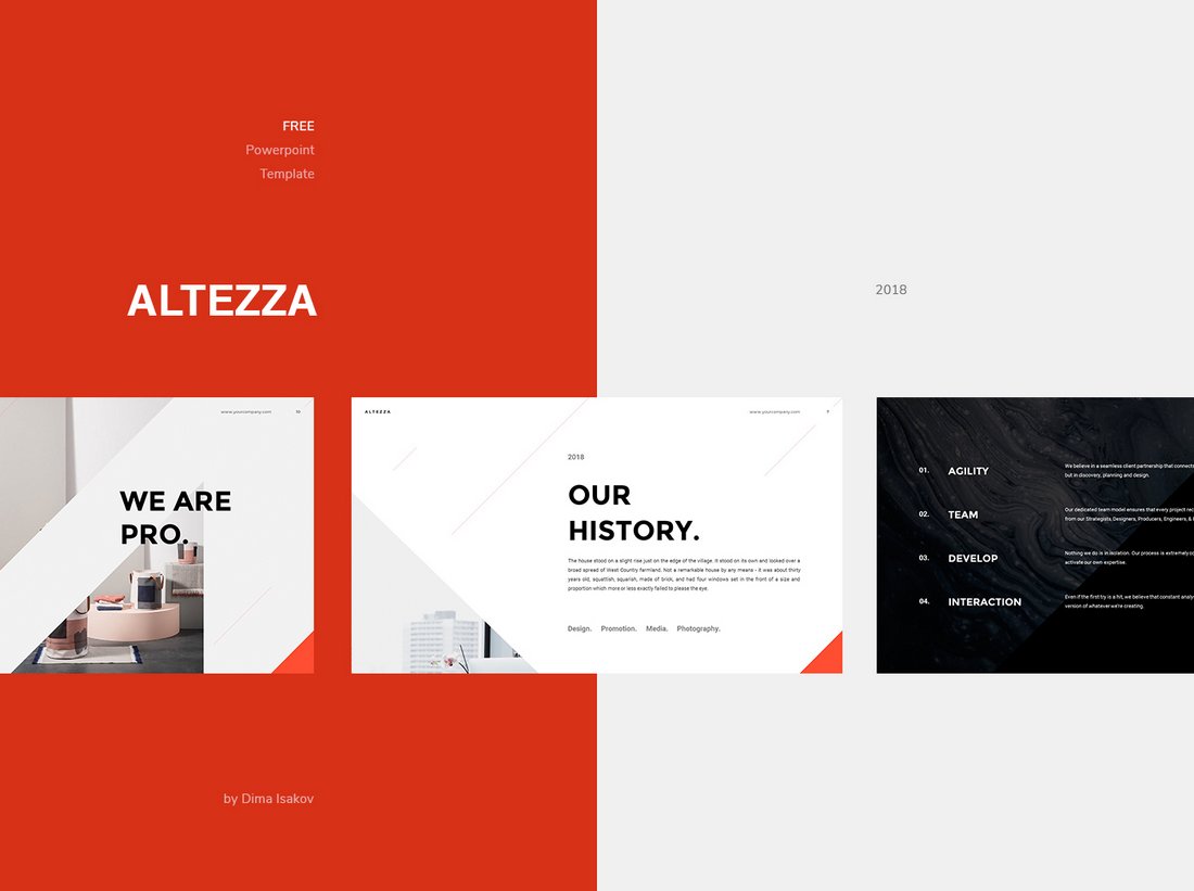 Altezza - Free Business PowerPoint Template
