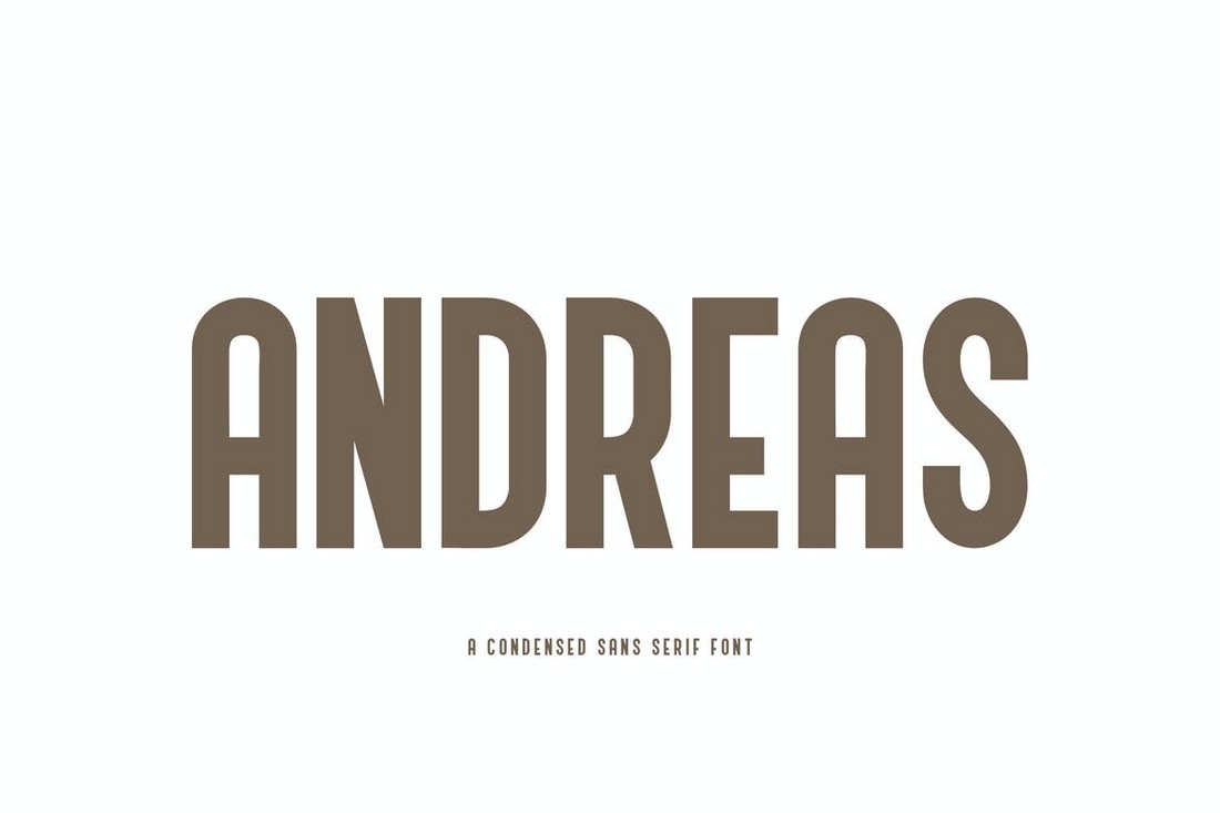 Andreas - Bold Condensed Poster Font